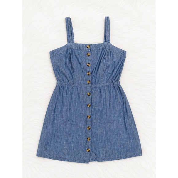 Charlotte Russe Dresses & Skirts - Charlotte Russe Chambray Denim Button Front Dress Medium | Cottagecore Y2K